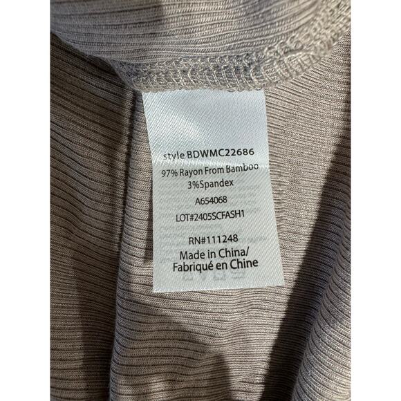 QVC Barefoot Dreams Ultra Soft Rib Wrap Dress NWT BEACH ROCK PLUS SIZE 1X - Picture 5 of 7